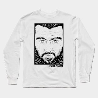 The face - black lines Long Sleeve T-Shirt